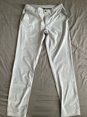 Zella White Slim Chino Pants